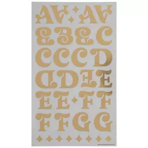 Glitter Calligraphy Alphabet Stickers, Hobby Lobby
