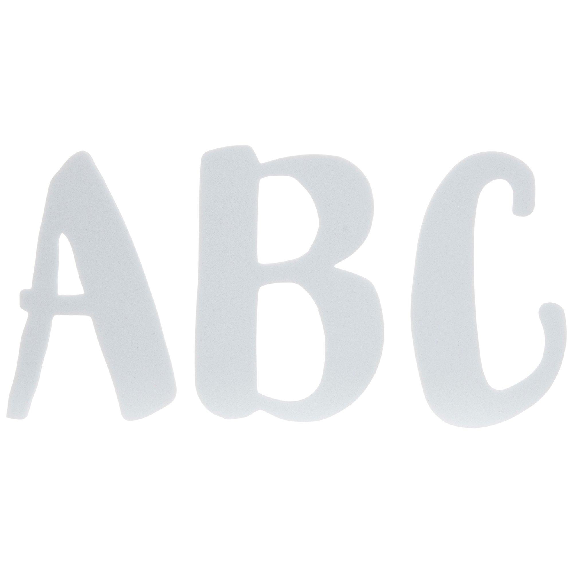 Glitter Alphabet Foam Stickers