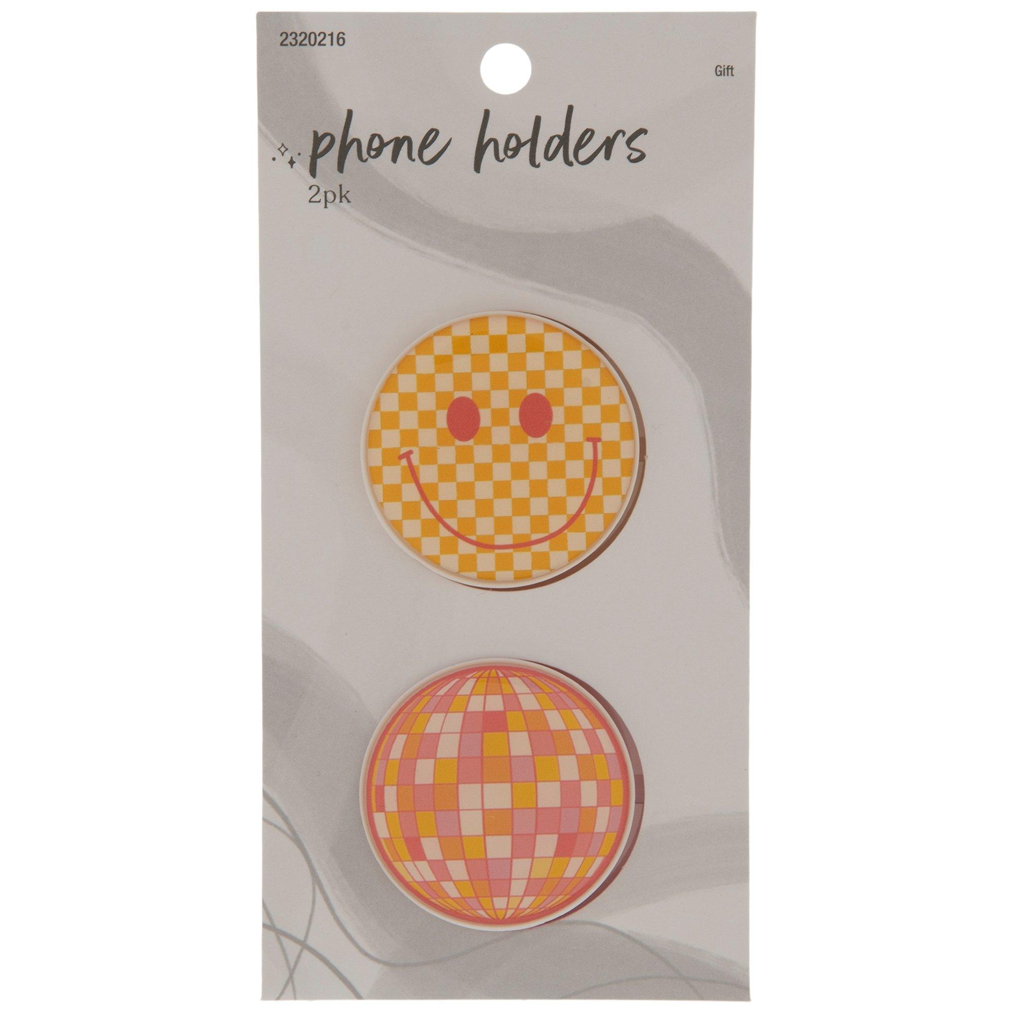 Smiley Face & Disco Ball Phone Holders Hobby Lobby 2320216