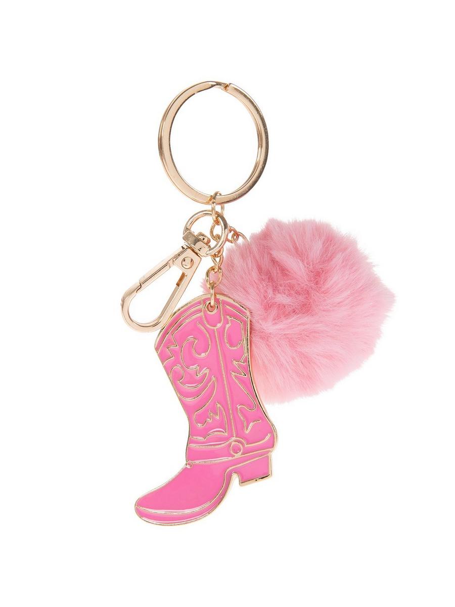 Pink Boot & Pom Pom Keychain | Hobby Lobby | 2320570