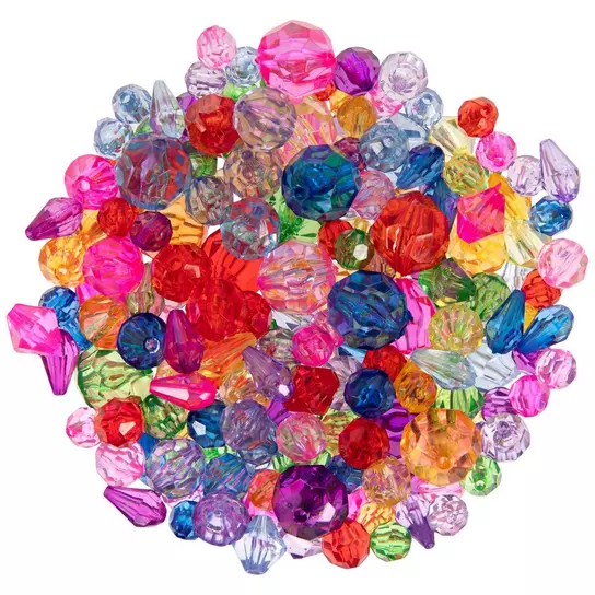 Multi-Color Faceted Bead Mix | Hobby Lobby | 2320935