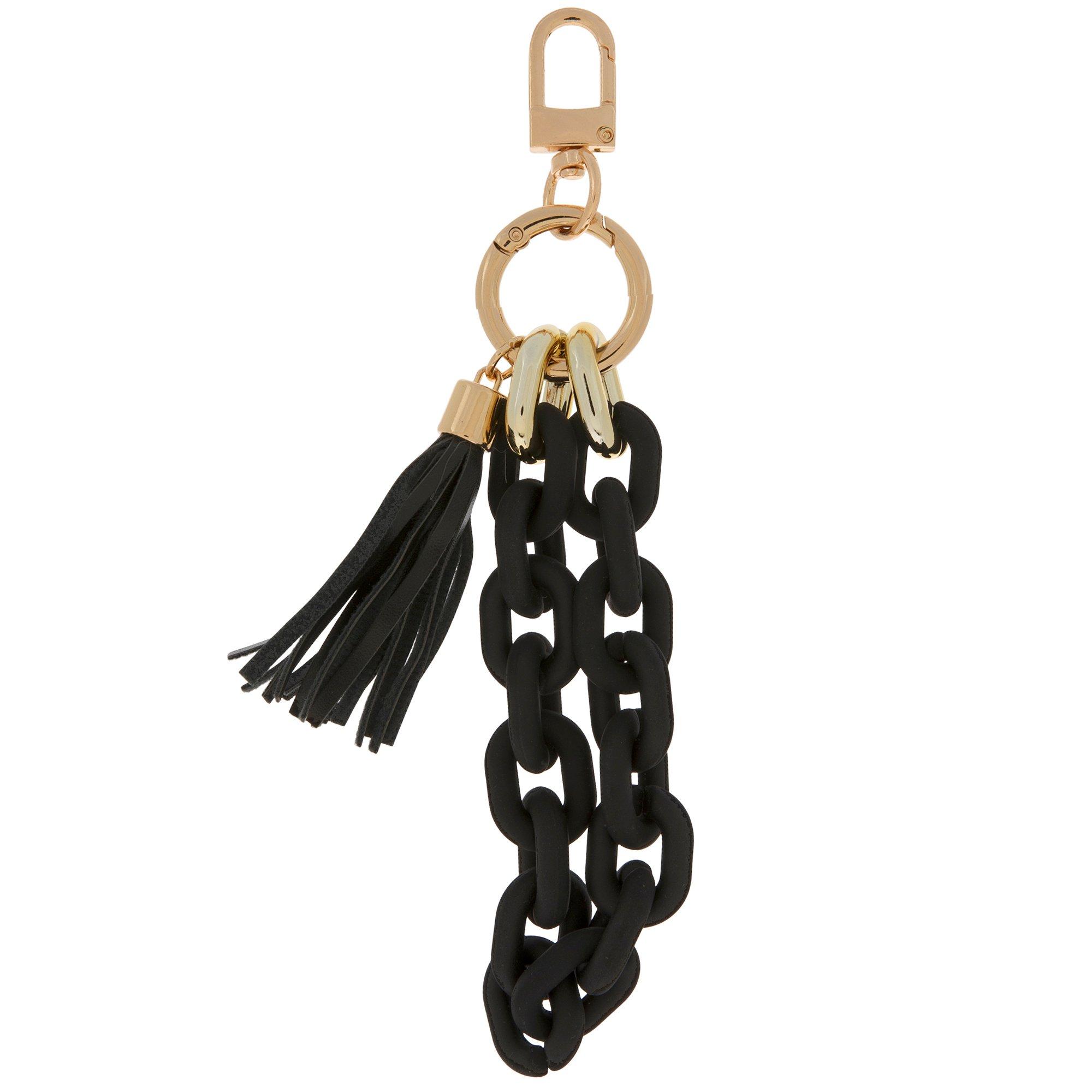 HINZIC 8Pcs Cow Leather Tassel Keychains, 6.69'' Black White Long Tassel  Keychain with Gold Circle Lobster Clasp Key Ring Decorative for Purse  Handbags Crafts Wallet Bookmark Phone Car Jewelry at  Women's