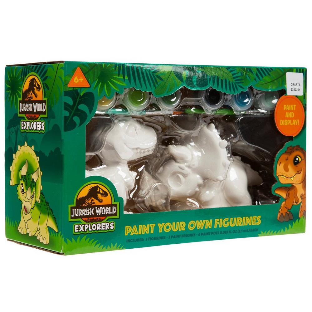 Jurassic World Explorers Paint Your Own Figures | Hobby