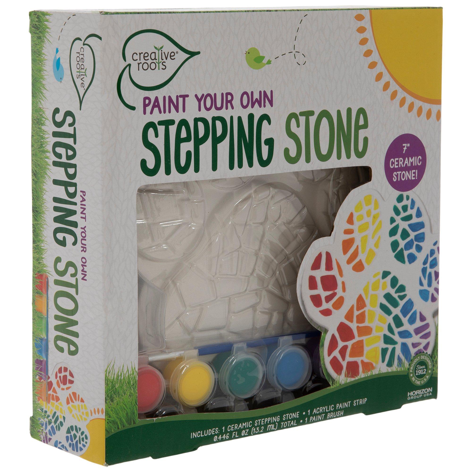 Paint Your Own: Dinosaur Footprint Stepping Stone - Hub Hobby