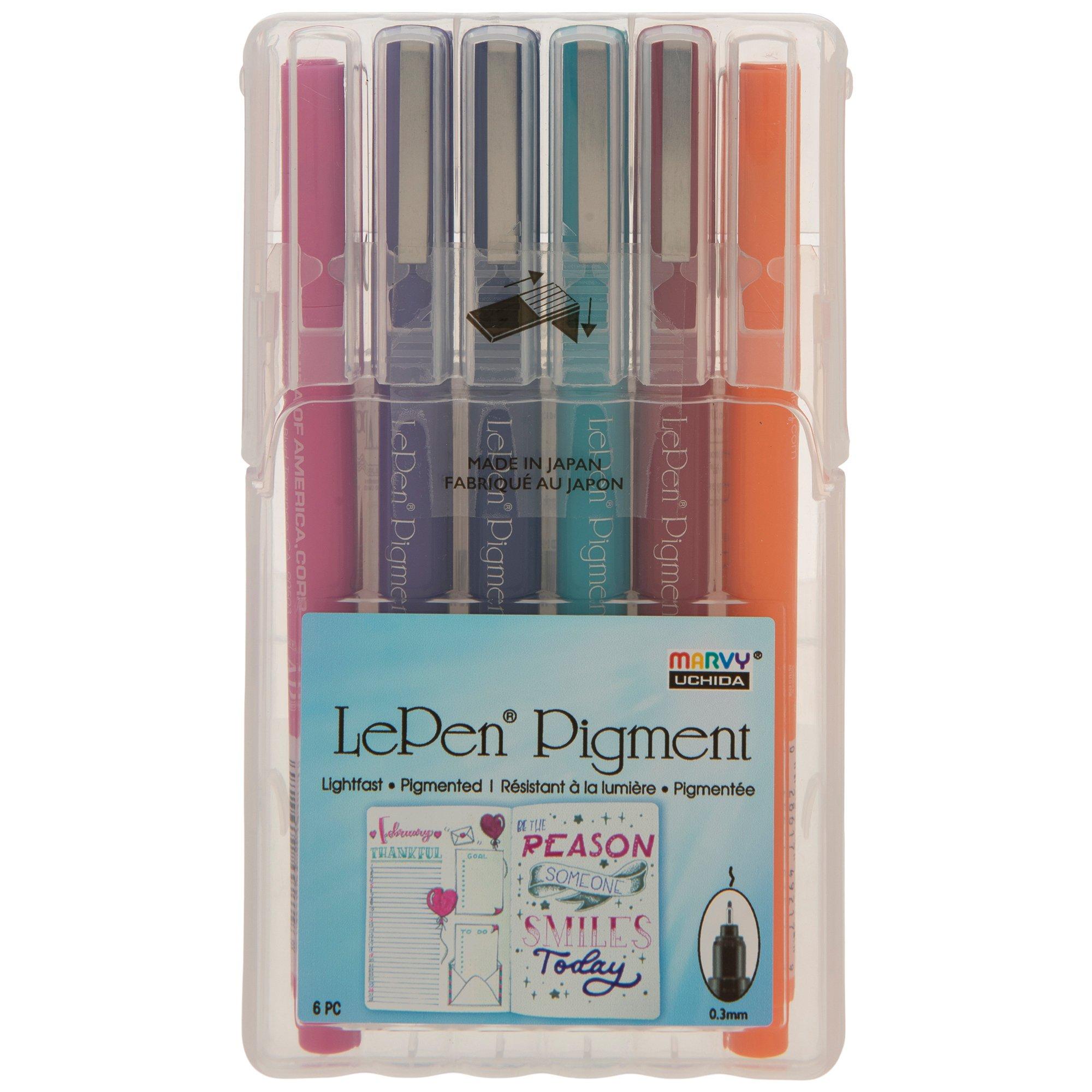 Jewel LePen Pigment Pens - 6 Piece Set, Hobby Lobby