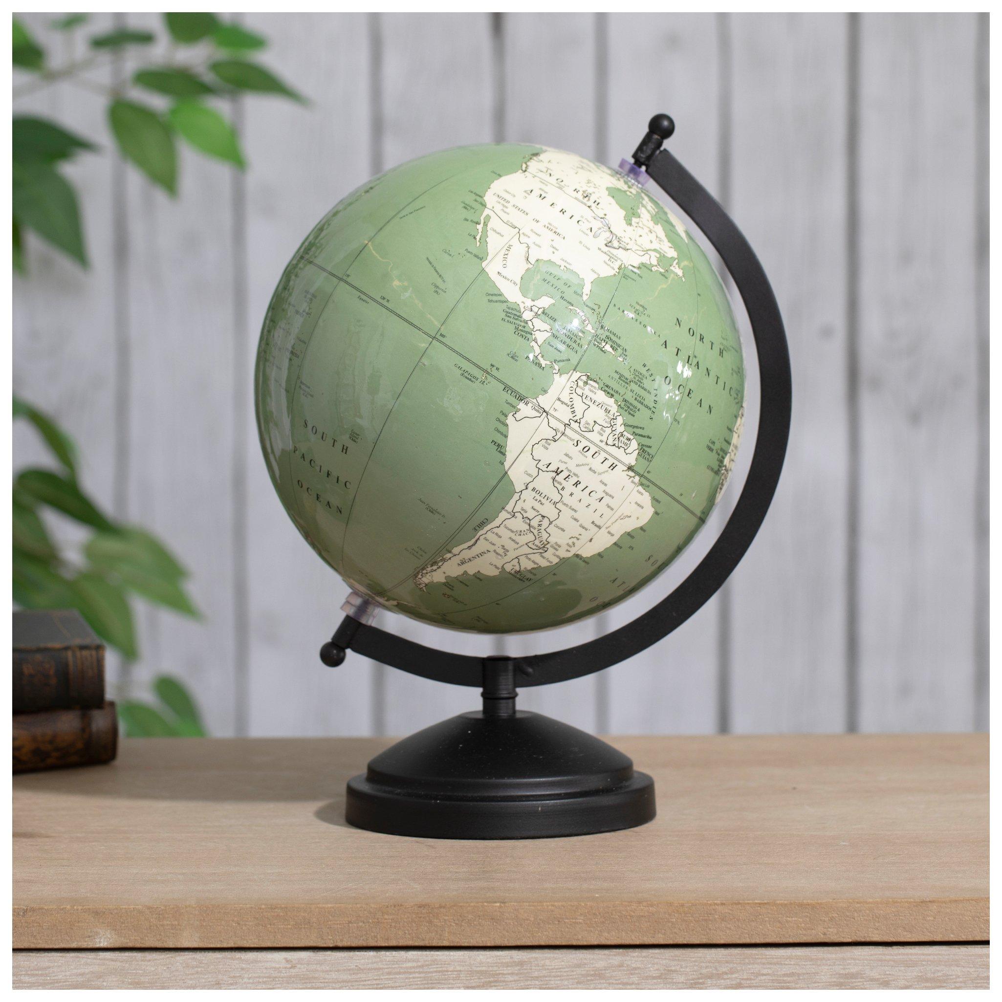 Green & Cream Globe With Stand Hobby Lobby 2323657