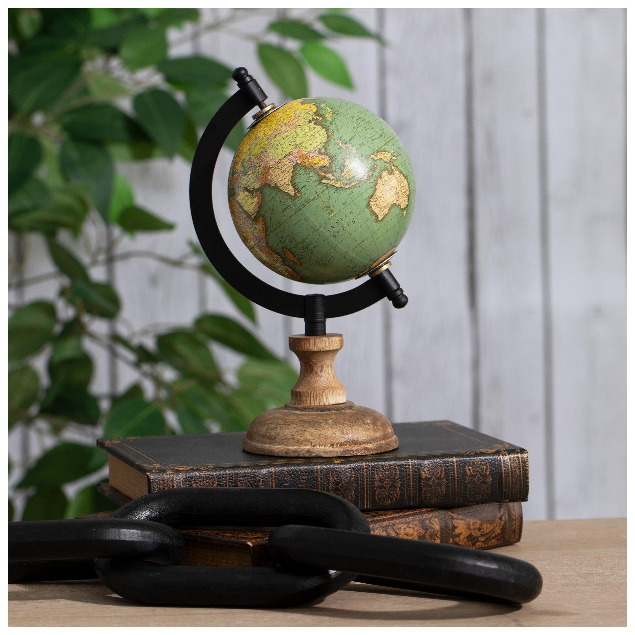 Vintage Globe Brand Brass Padlock Original Key Decorative Collectible PD37