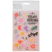 Abstract Floral Clear Stamps