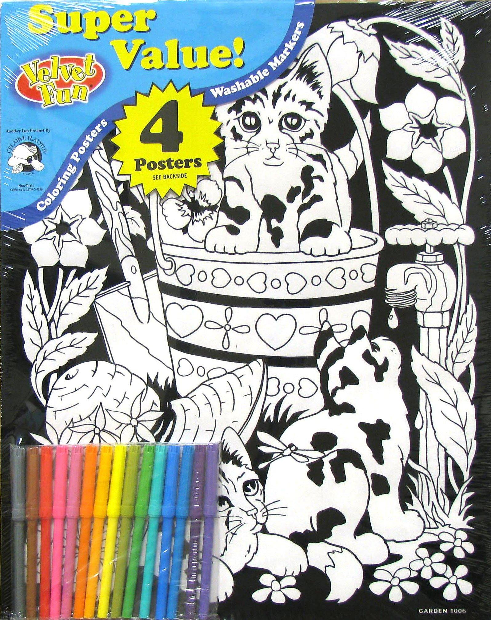 Kittens Velvet Coloring Posters | Hobby Lobby | 232546