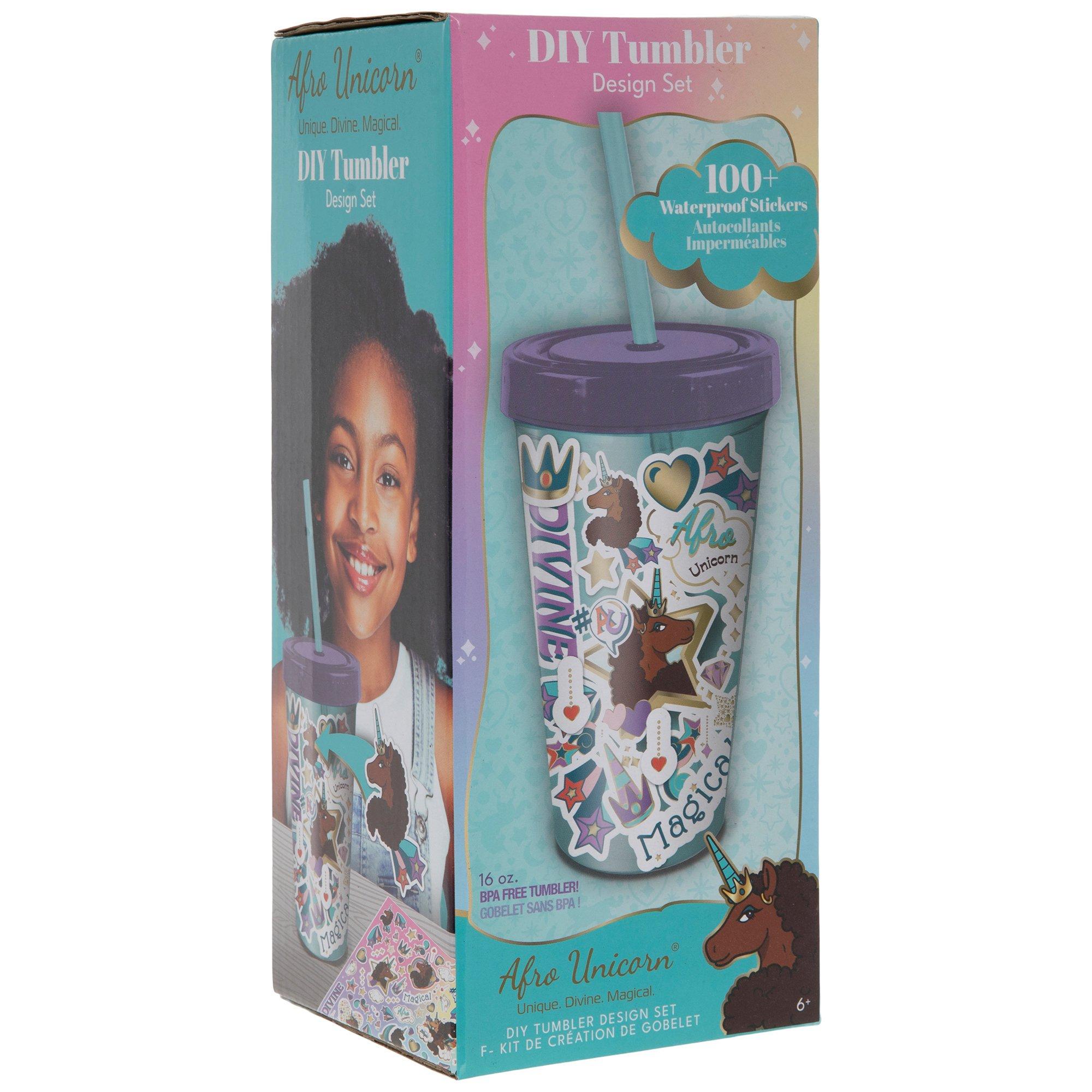 Afro Unicorn DIY Tumbler Kit Hobby Lobby 2325603