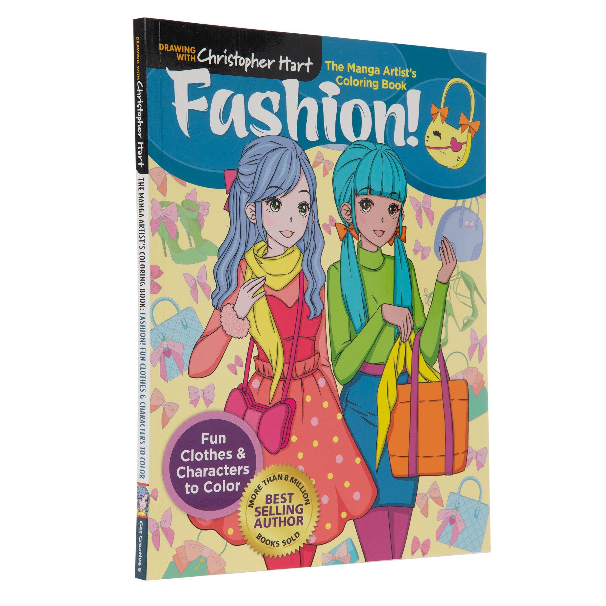 The Manga Artist's Coloring Book: Girls!: Fun Female Characters to Color  (Paperback)