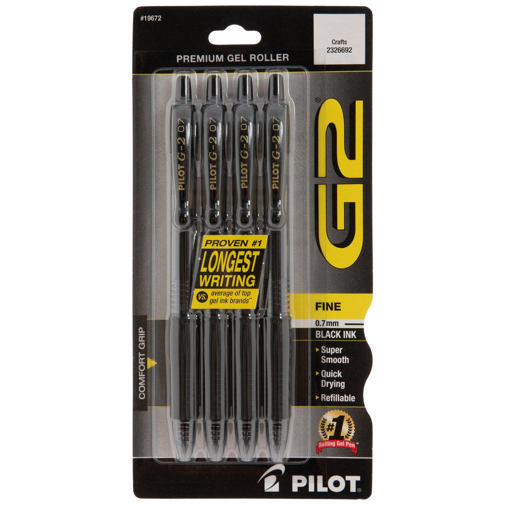 Black Pilot Gel Pens 4 Piece Set Hobby Lobby 2326692