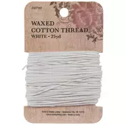 White Waxed Cotton Thread