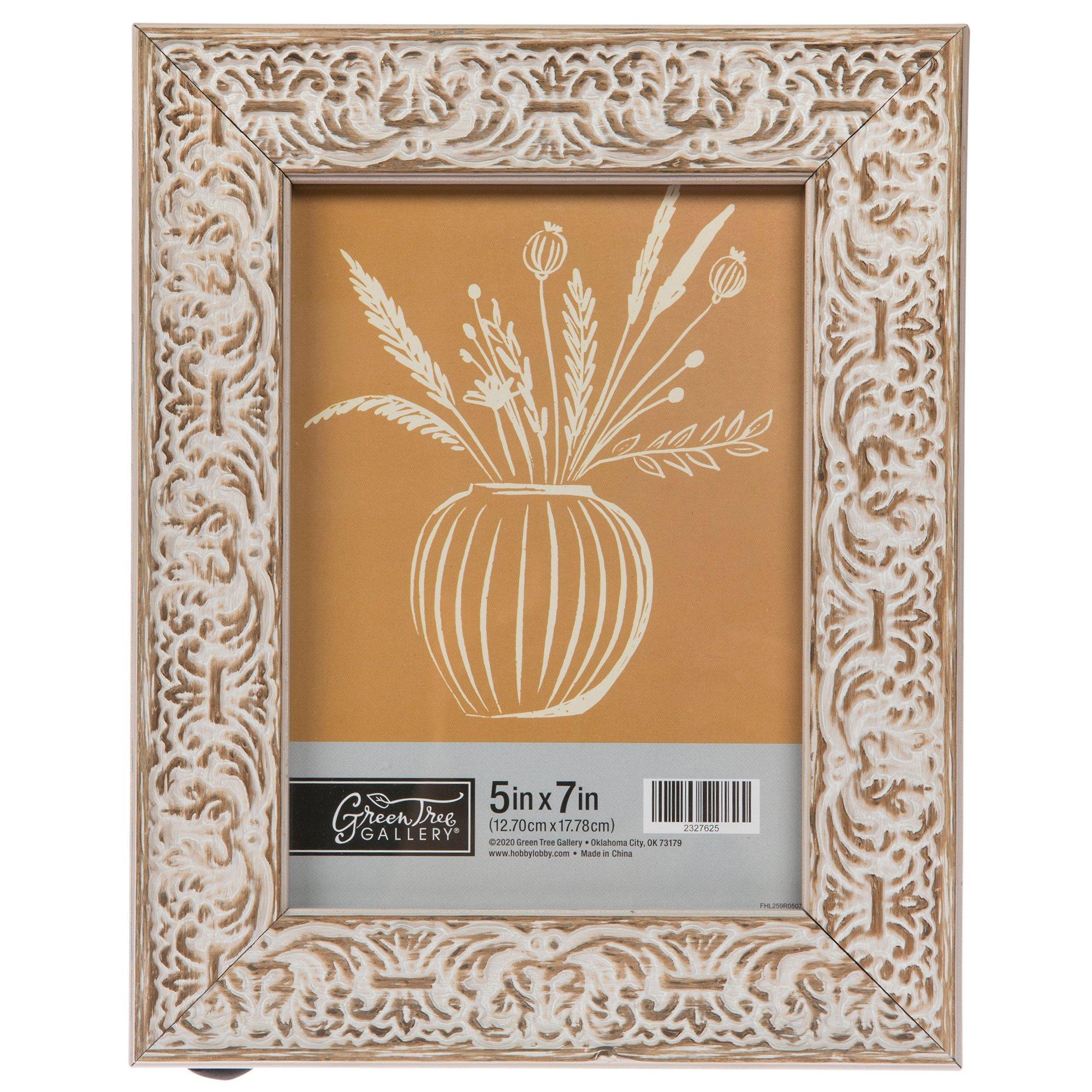 Whitewash Embossed Tabletop Frame 5" x 7" Hobby Lobby 2327625