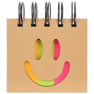 Smiley Face Spiral Pad Sticky Notes
