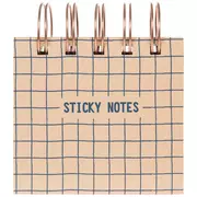 Grid Spiral Pad Sticky Notes