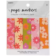 Flower Page Markers