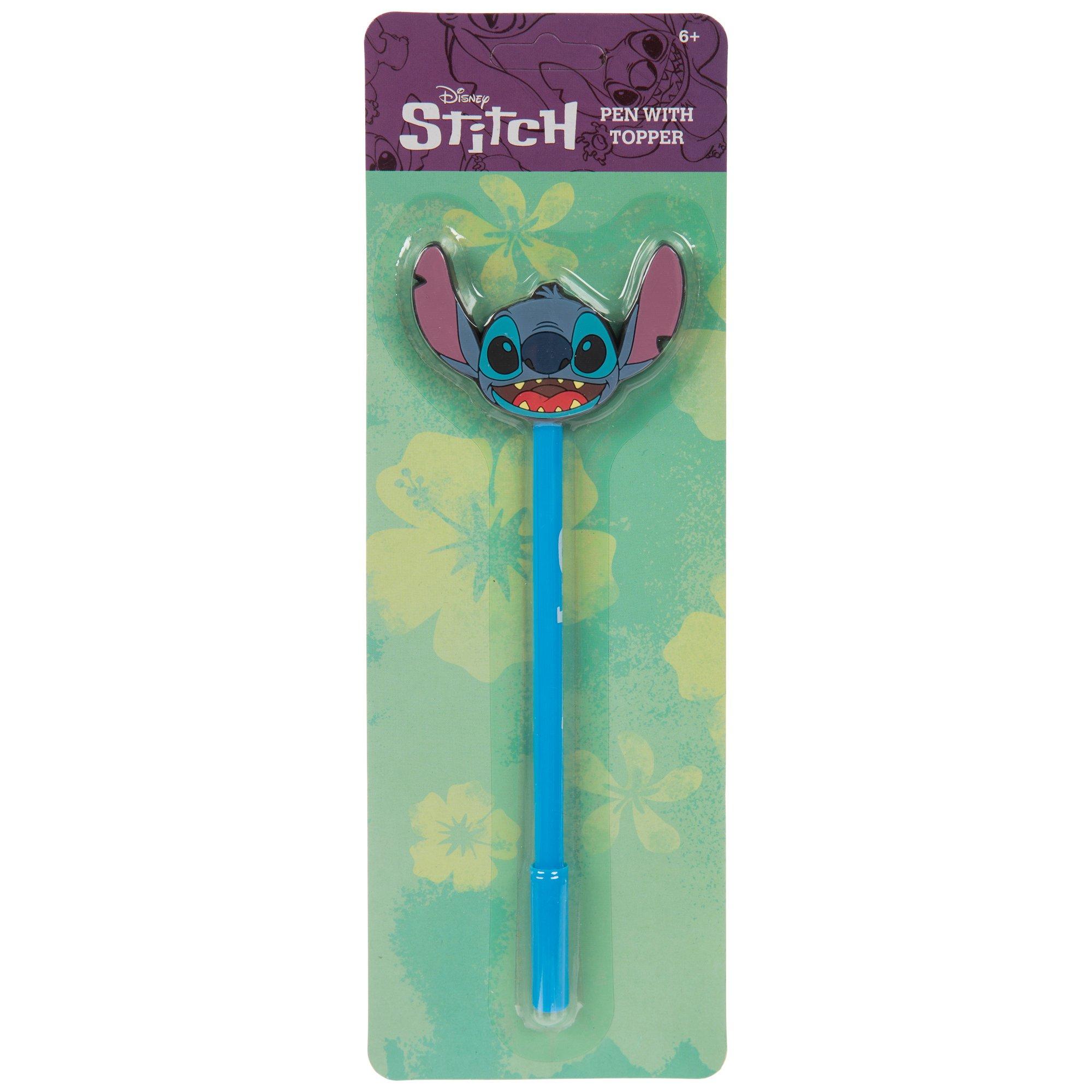 10Pcs Disney Lilo & Stitch Straw Topper Reusable Drinking Pen