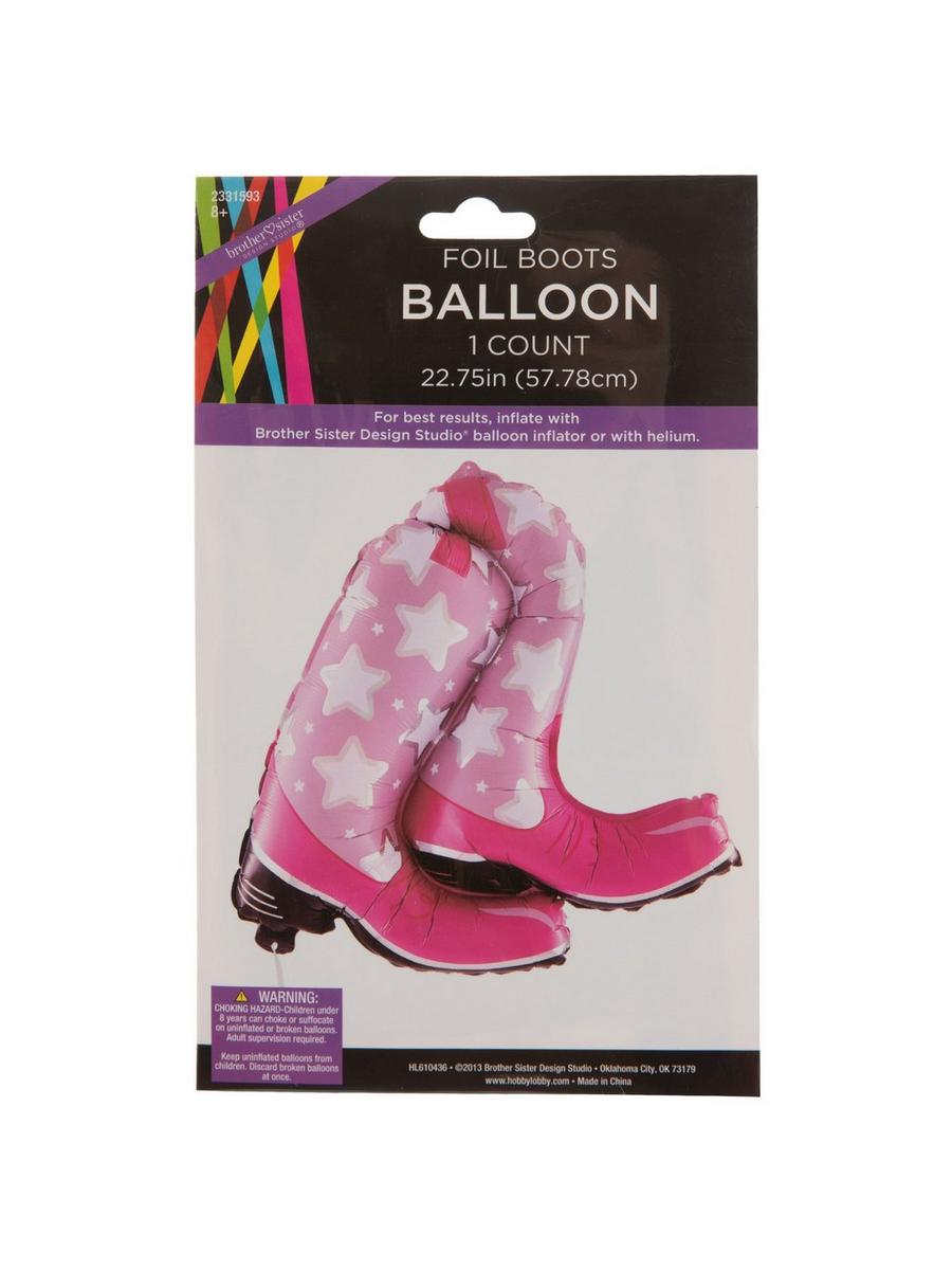 7-Piece Western Cowboy Party Balloons – Aluminum Foil Decorative Balloons For Birthday & Themed Parties