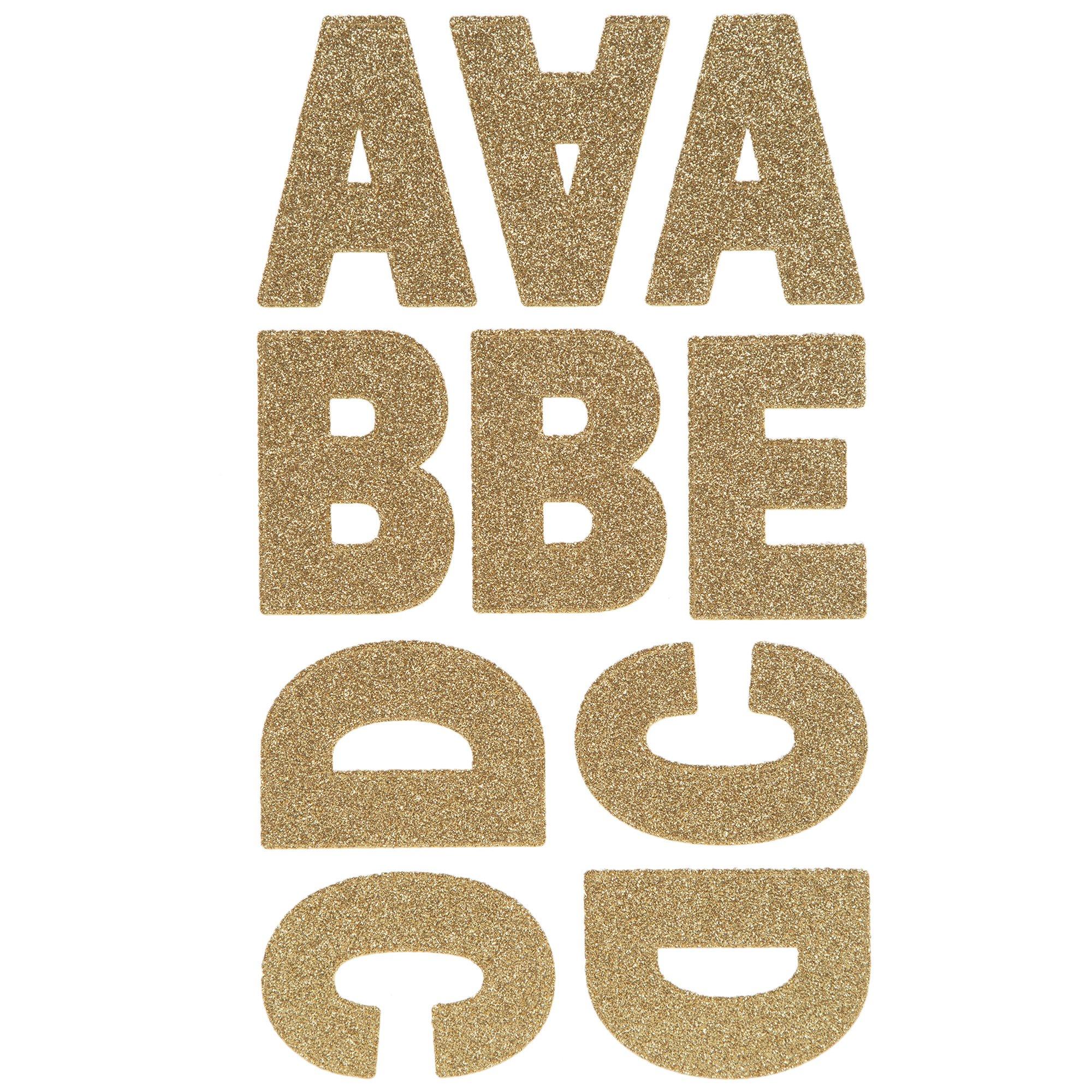 Glitter Franklin Uppercase Alphabet Stickers Hobby Lobby 233247