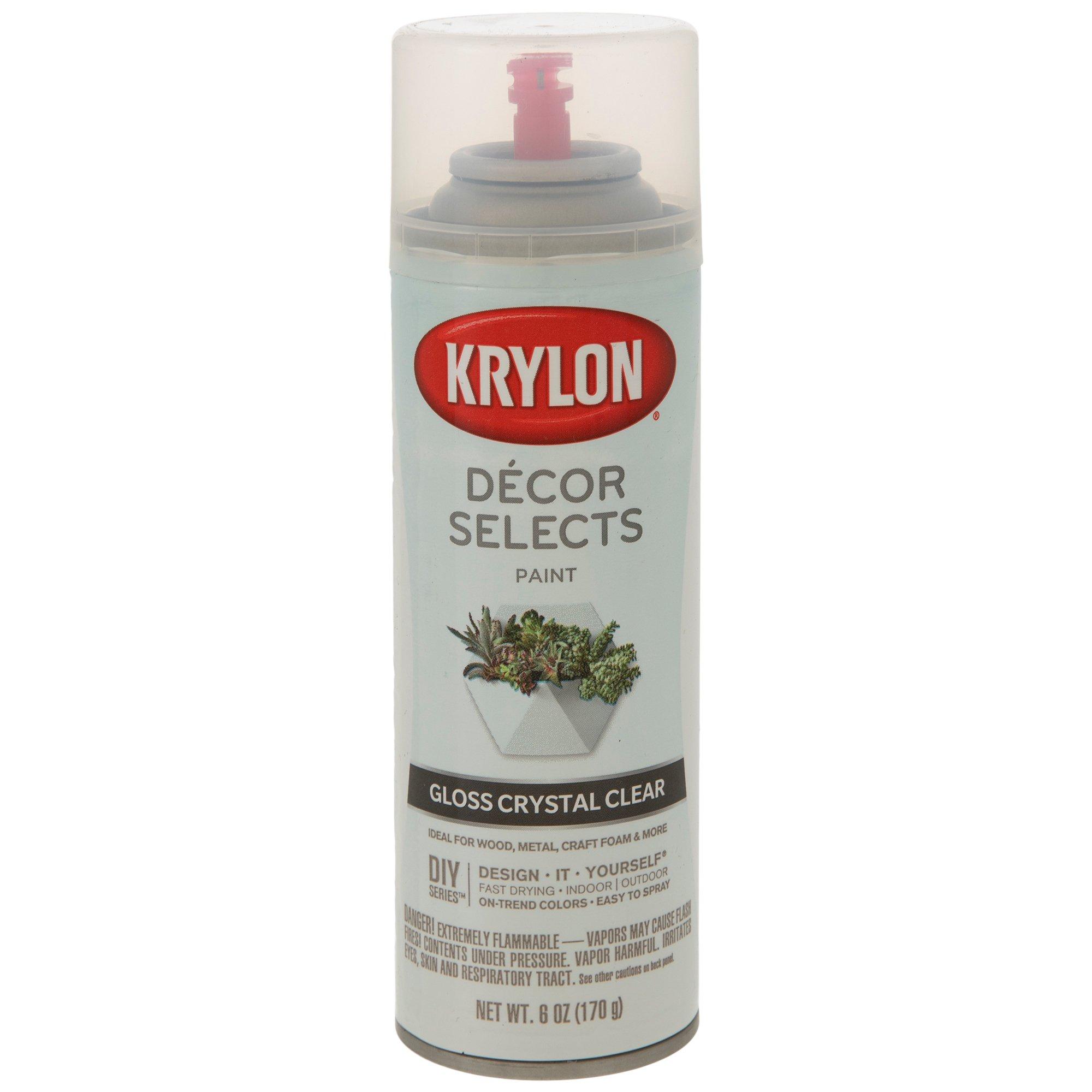 Krylon Decor Selects Matte Black Spray Paint and Primer In One (NET WT.  6-oz) in the Spray Paint department at