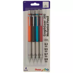 Altitude 4pc Mechanical Pencils with Lead Refill Assorted Colors