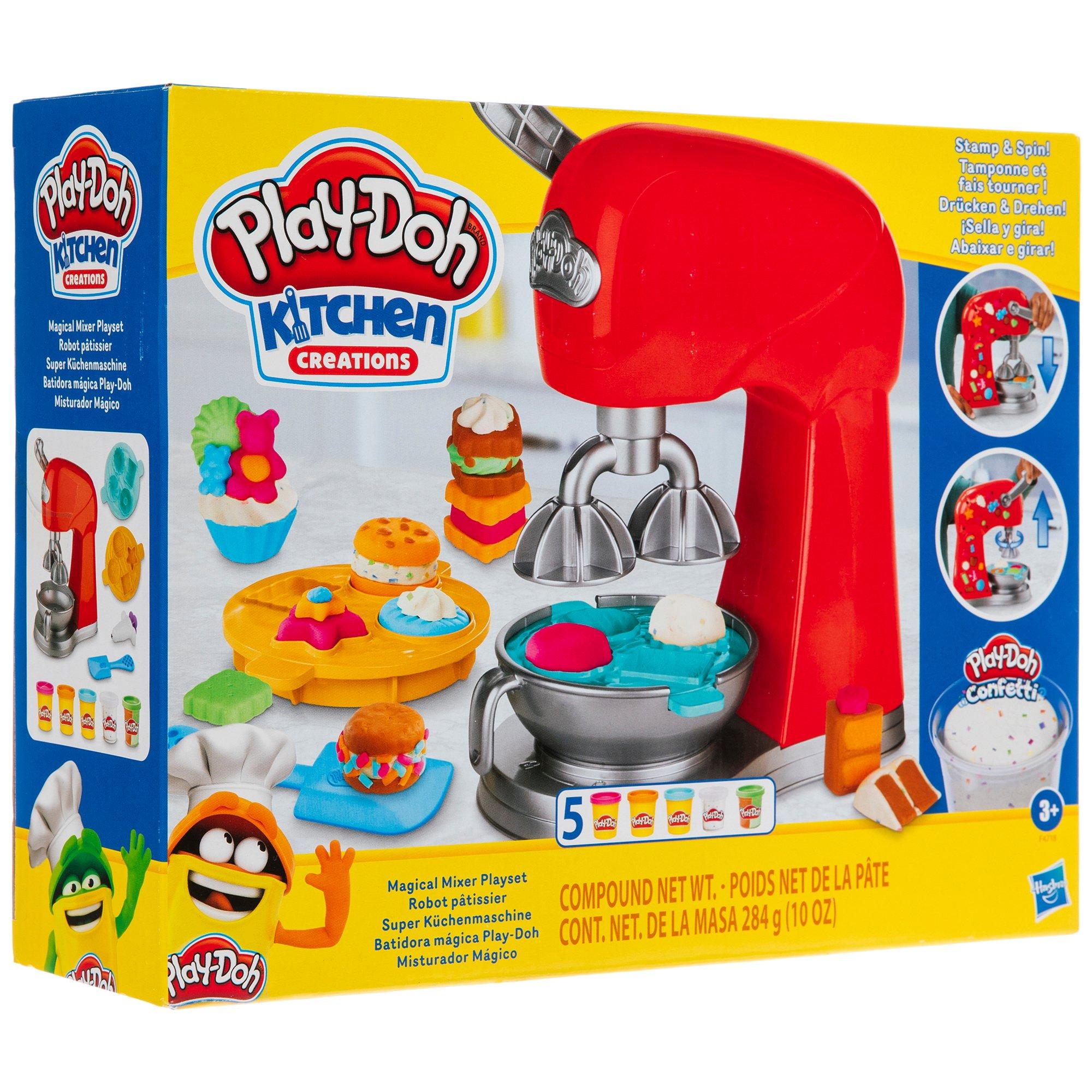 Play-Doh Kitchen Creations Magical Mixer Playset, Toy Mixer with Play  Kitchen Accessories - Play-Doh