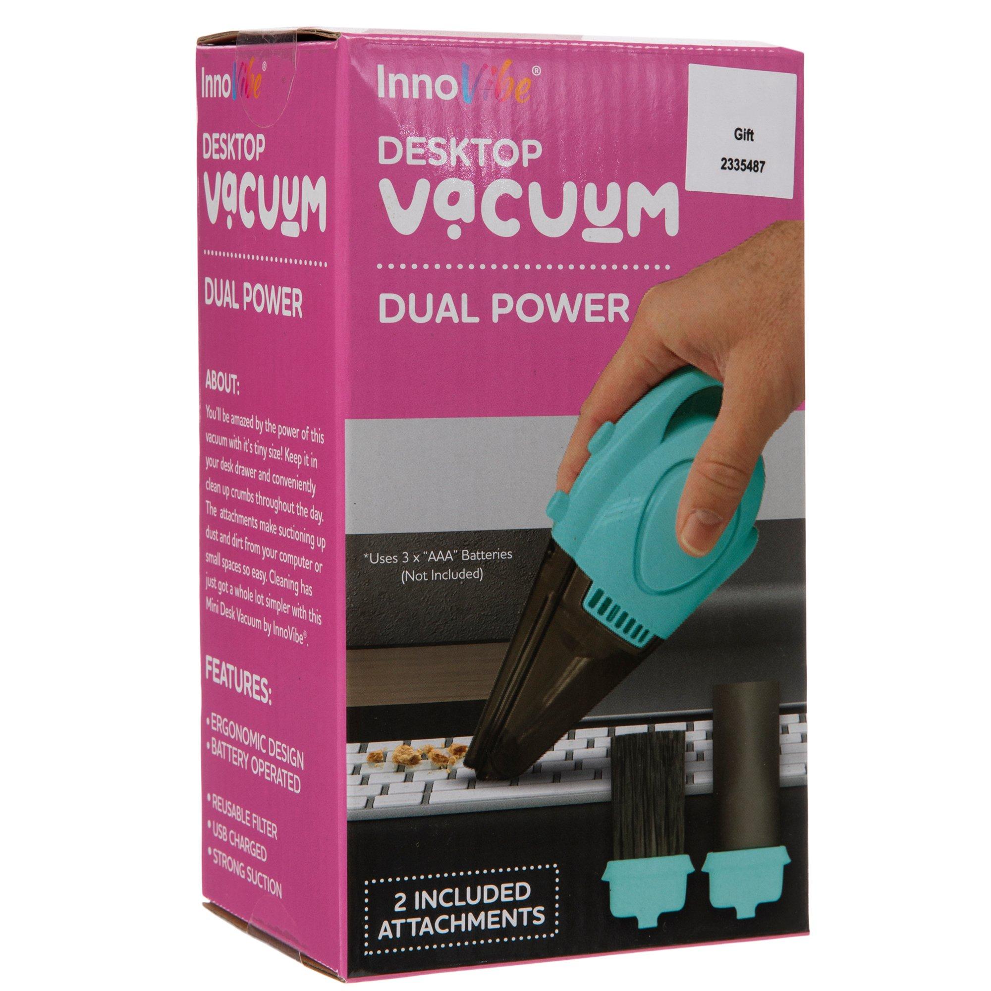 Blue Mini Desktop Vacuum