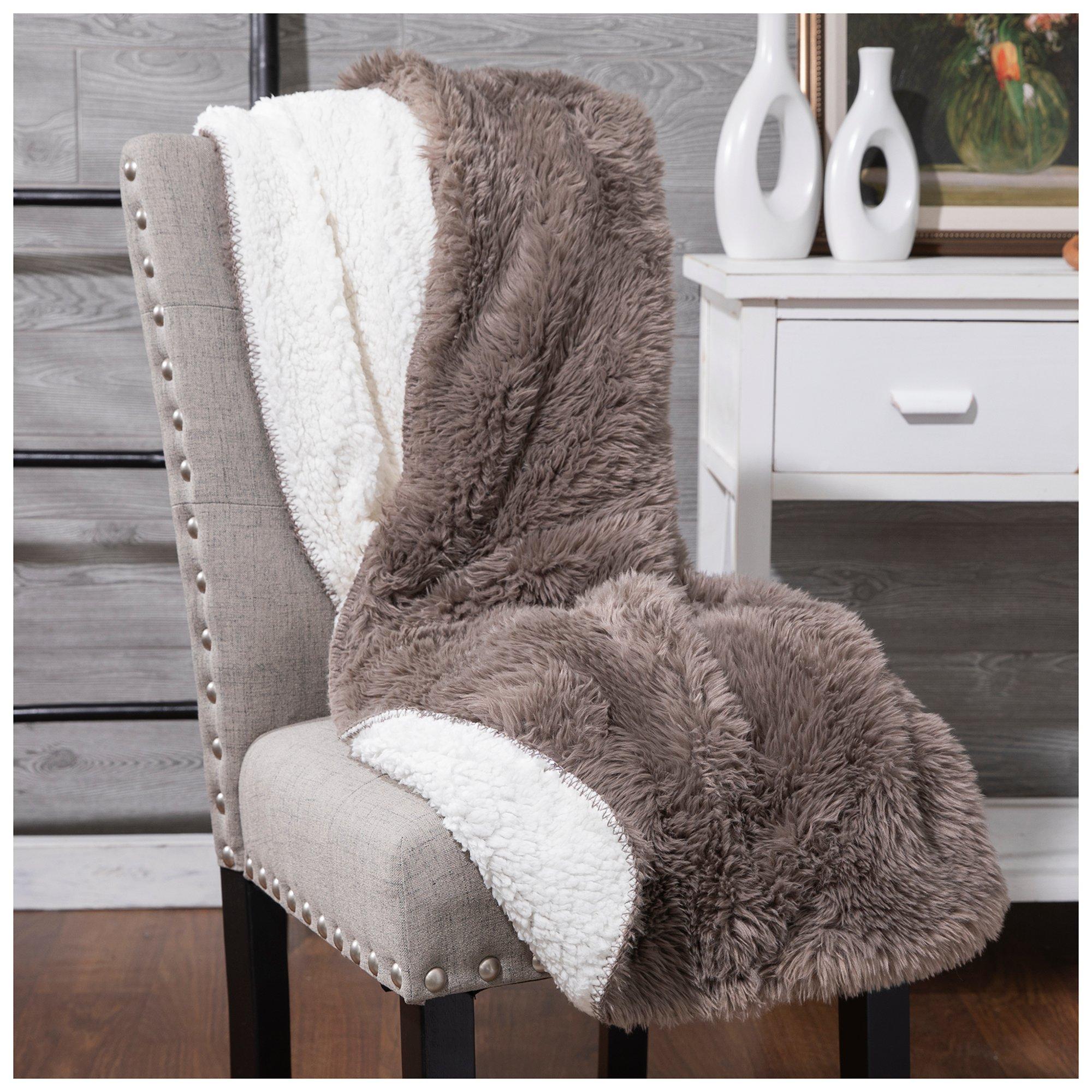 Shaggy Faux Fur Berber Throw Blanket Hobby Lobby 2335610