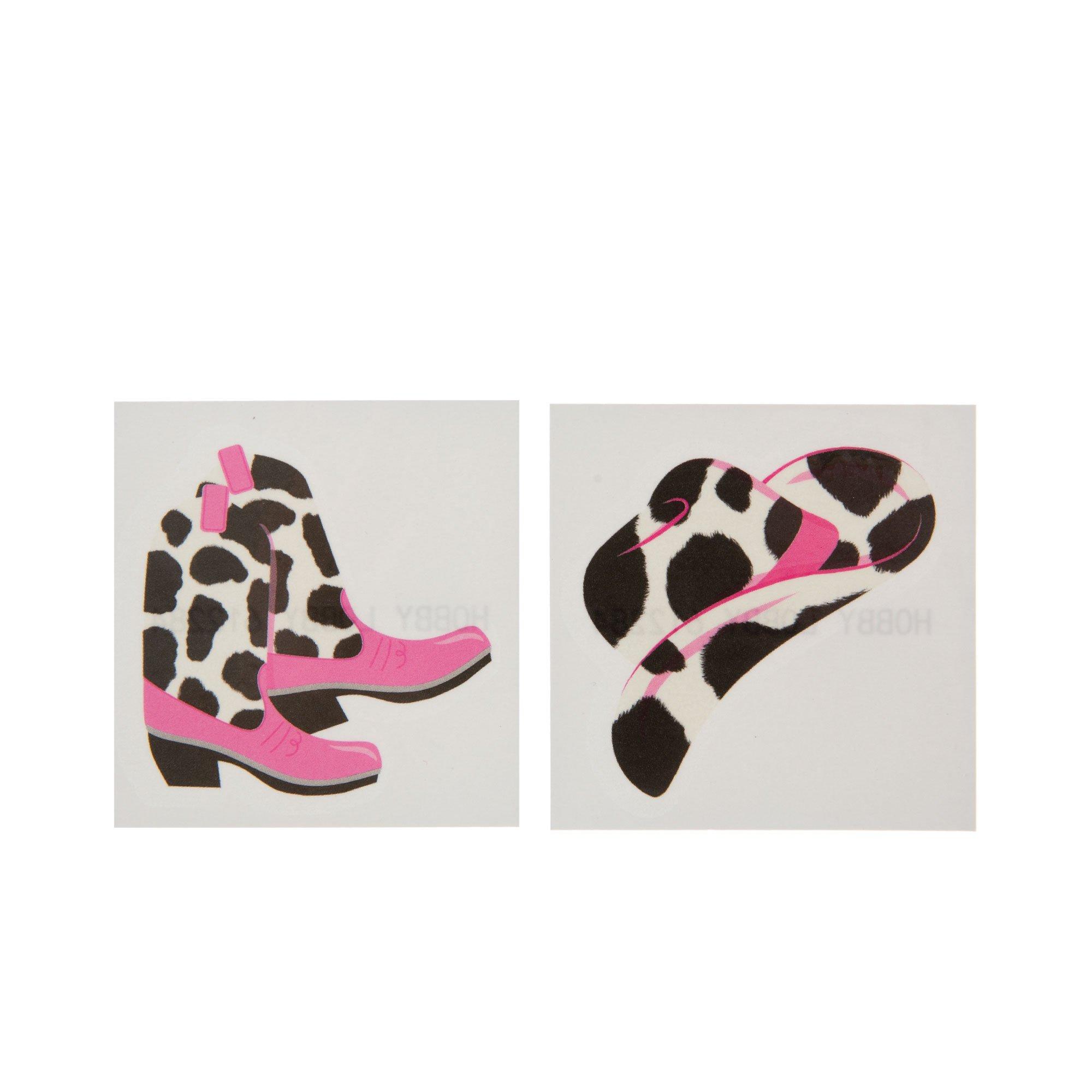 Cowgirl Hats & Boots Temporary Tattoos Hobby Lobby 2336931