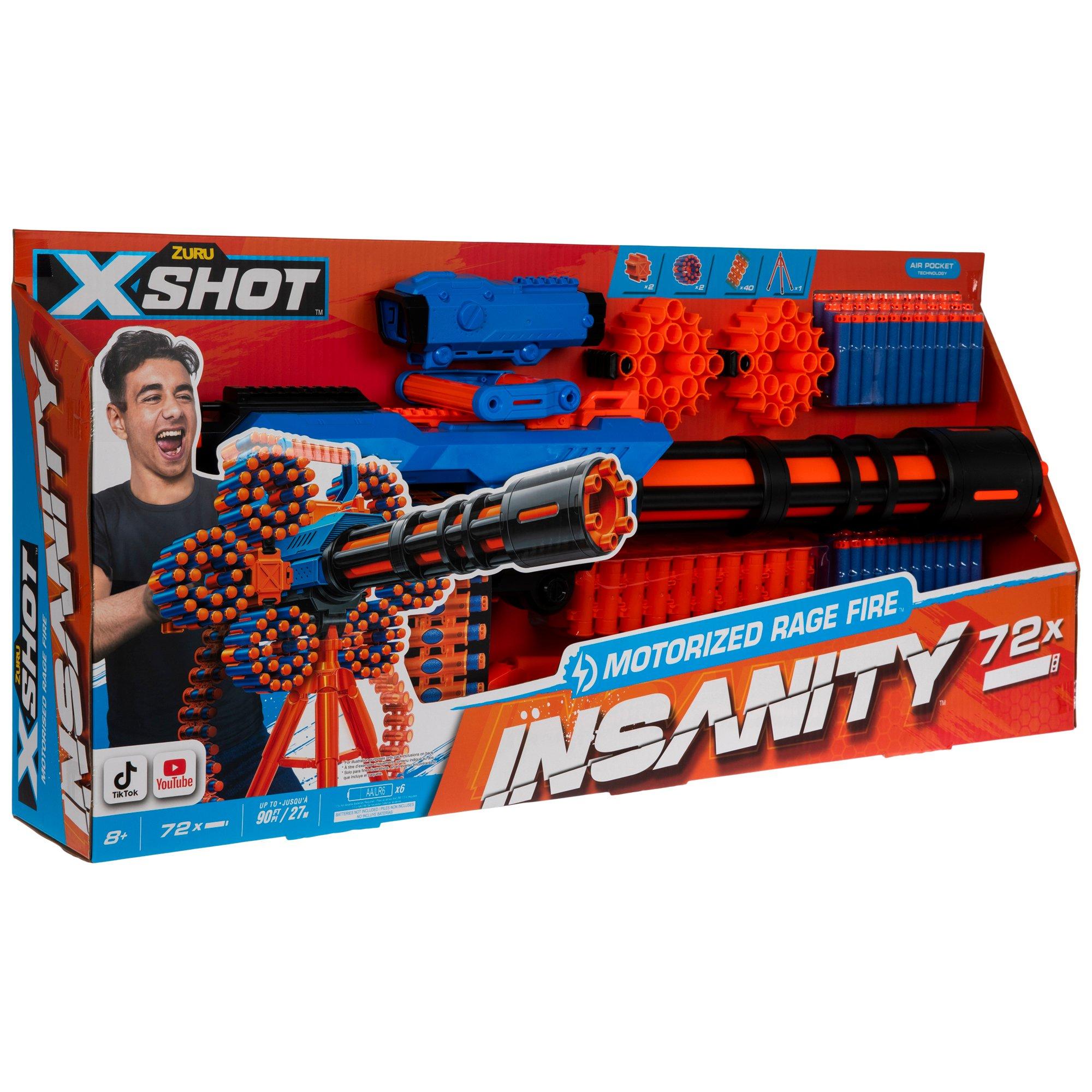 Buy X-Shot Zuru Insanity Motorized Rage Fire Gatlin Blaster