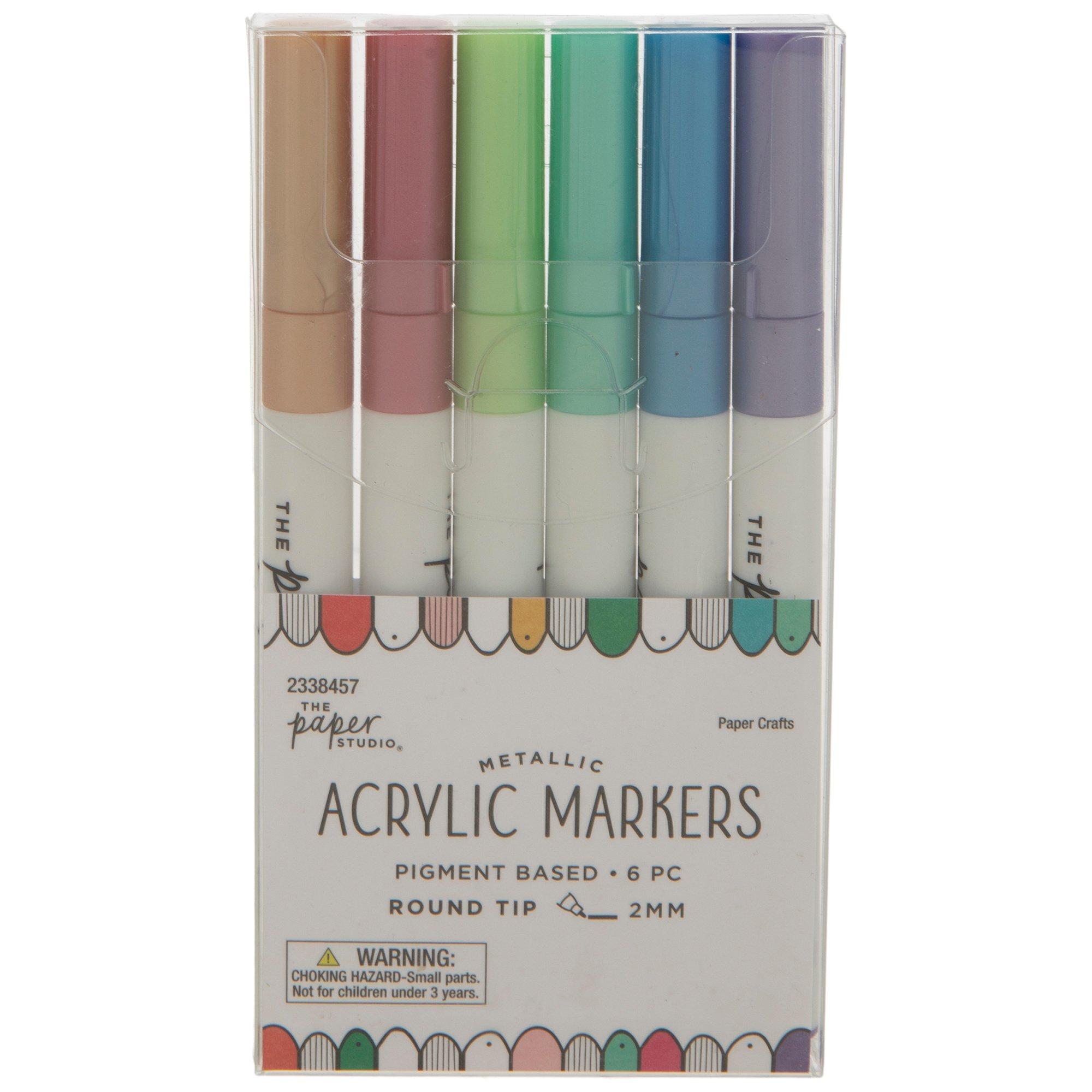 Metallic Acrylic Markers 6 Piece Set Hobby Lobby 2338457