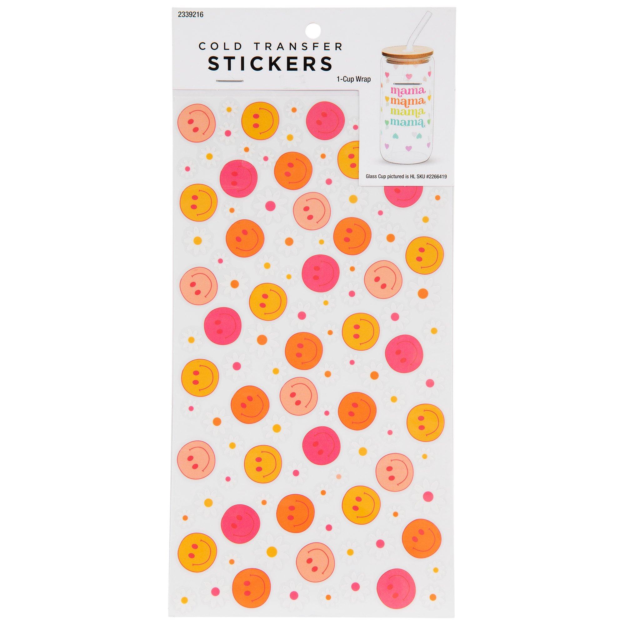 Retro Smiley Face & Flower Cup Wrap Hobby Lobby 2339216