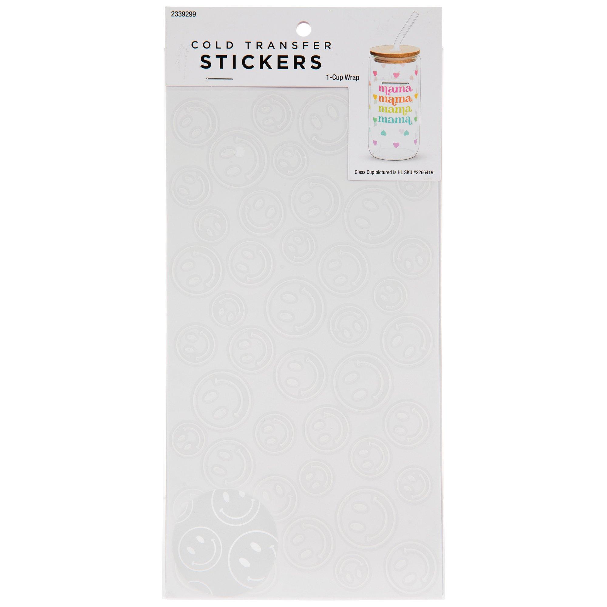 White Smiley Face Cup Wrap Hobby Lobby 2339299