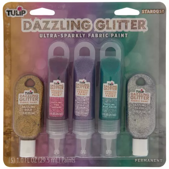 Stardust Dazzling Glitter Fabric Paint, Hobby Lobby