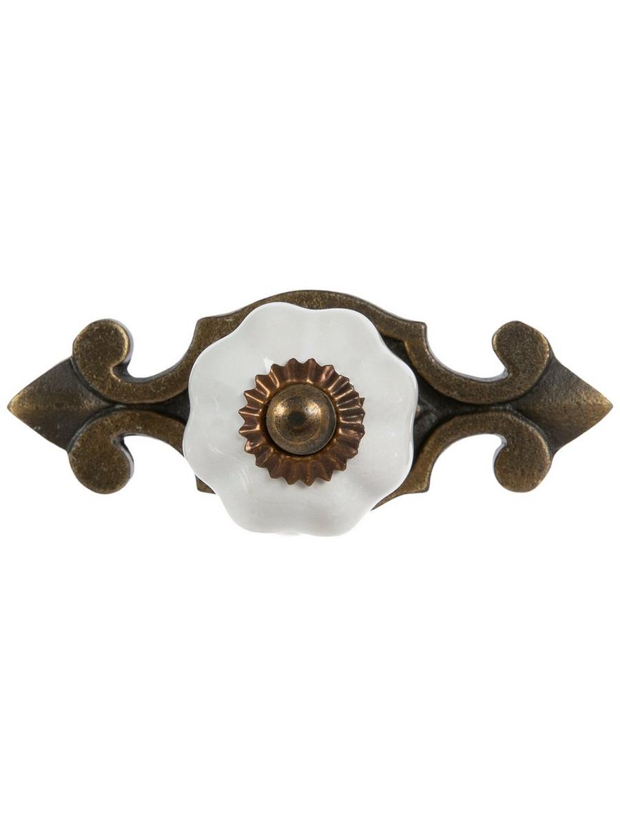 Hand-Painted Ceramic Cabinet Knobs  6 Pack, Vintage Drawer Pulls For  Farmhouse & Kitchen Bow Knobs For Dresser