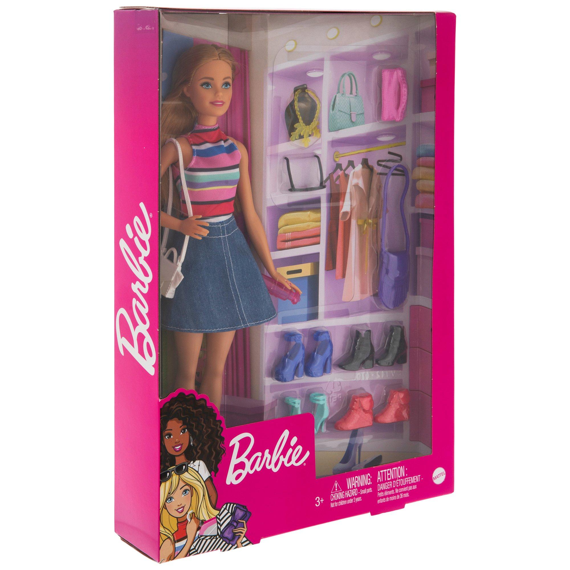 Doll Accessories Including Cute Dress Shoes and Glasses Necklaces Dress  Clothes Toys for Barbie Accessories