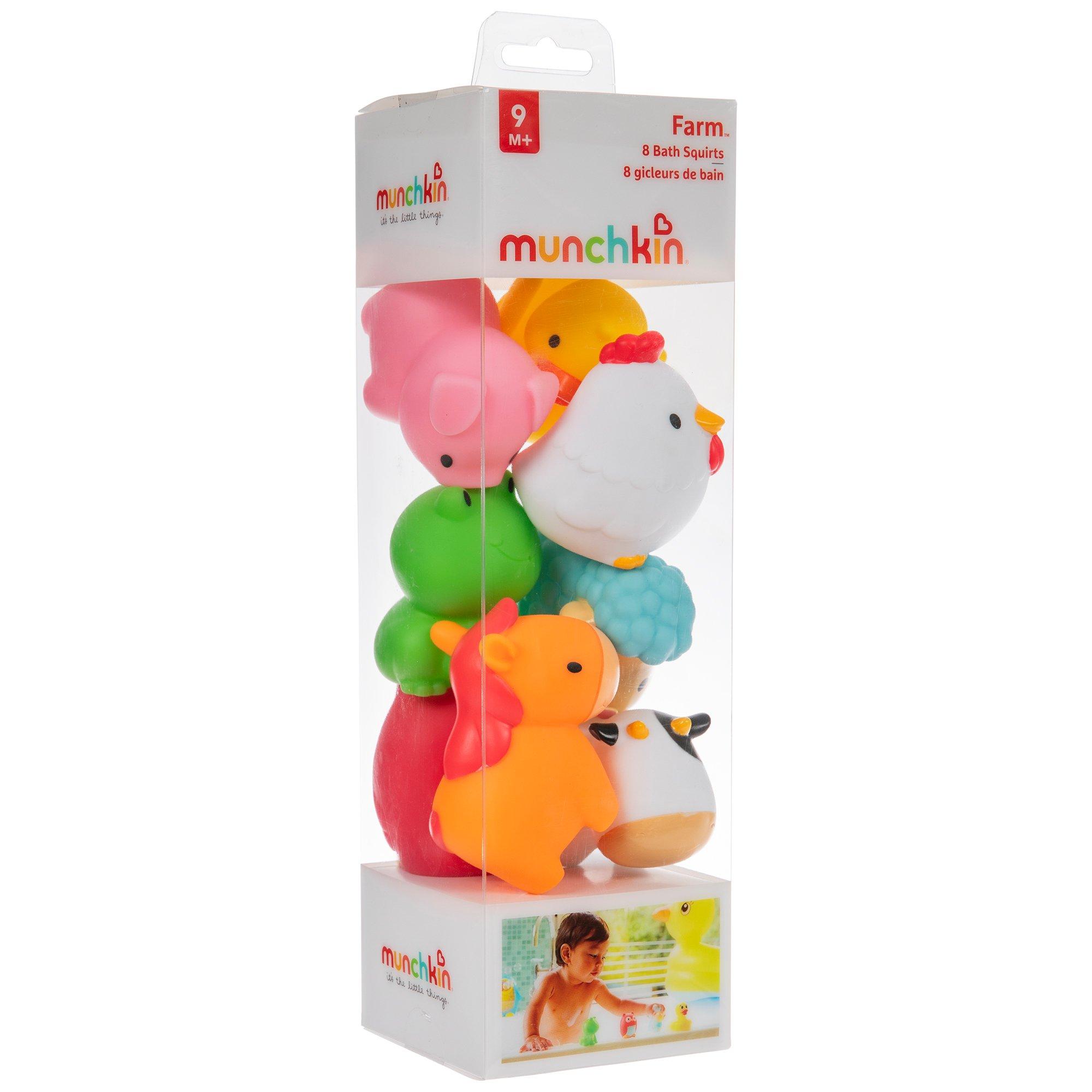 Munchkin Farm Squirts Bath Toy, 8 Pack