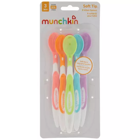 Munchkin Soft-Tip Infant Spoon, 6 Count
