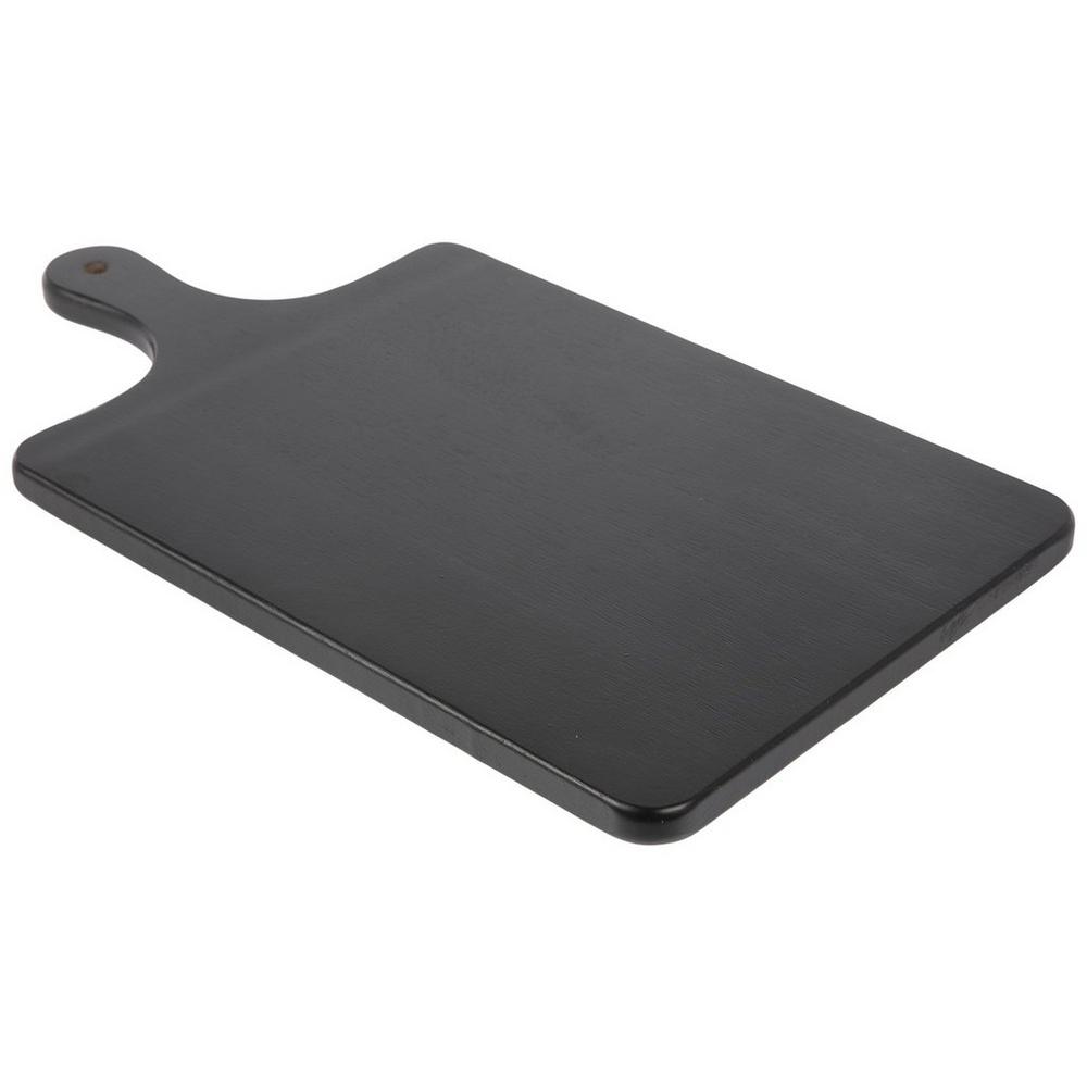 Black Acacia Cutting Board With Handle | Hobby Lobby | 2342004