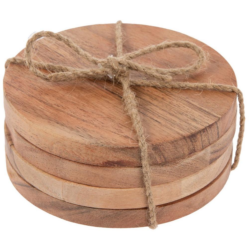 Round Wood Coasters