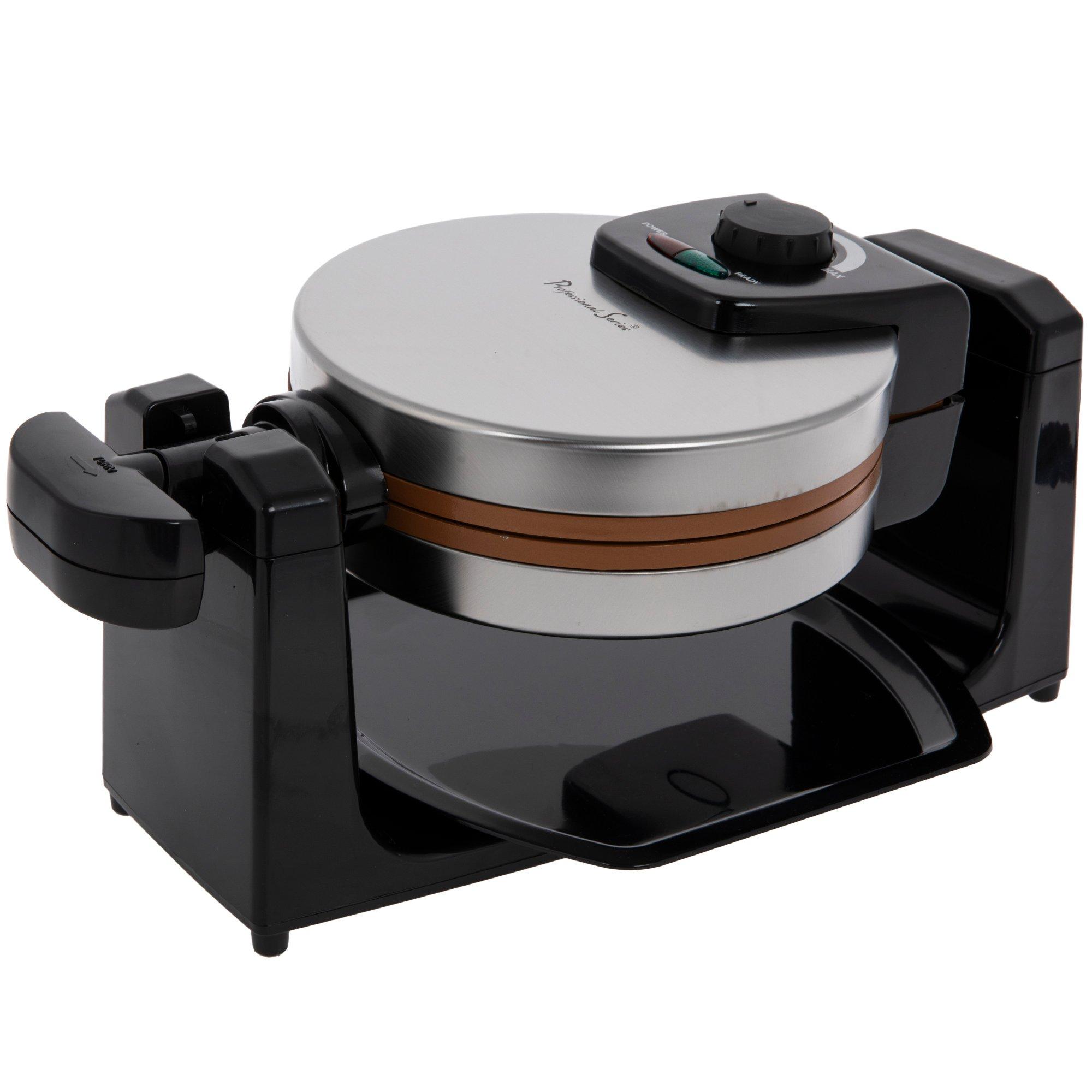 Black & Decker - Rotary Belgian Waffle Maker - Silver