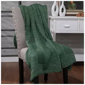Chunky Knit Throw Blanket