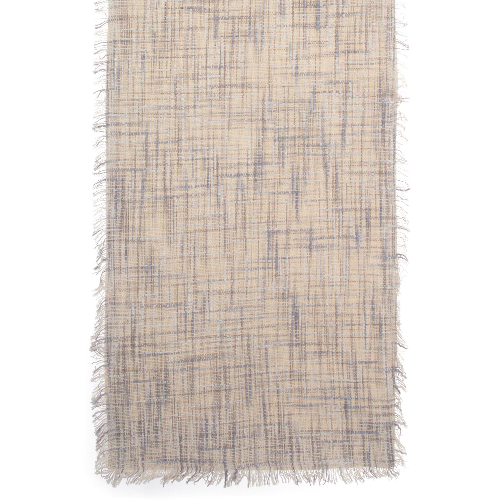 Gray & Cream Textured Table Runner Hobby Lobby 2349298