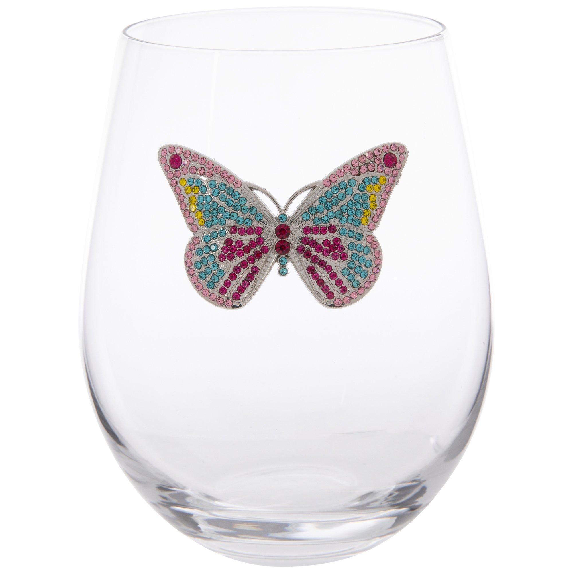 Rhinestone Butterfly Stemless Glass | Hobby Lobby | 2350296