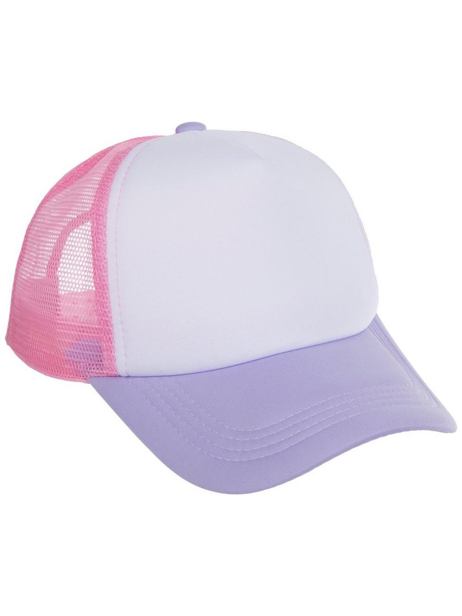 LAFBYBOOG LA Trucker Hat Lavender Pink Embroidered Snapback Cap Los Angeles Dodgers Lavender Pink 9FORTY A-Frame Snapback  main image 2