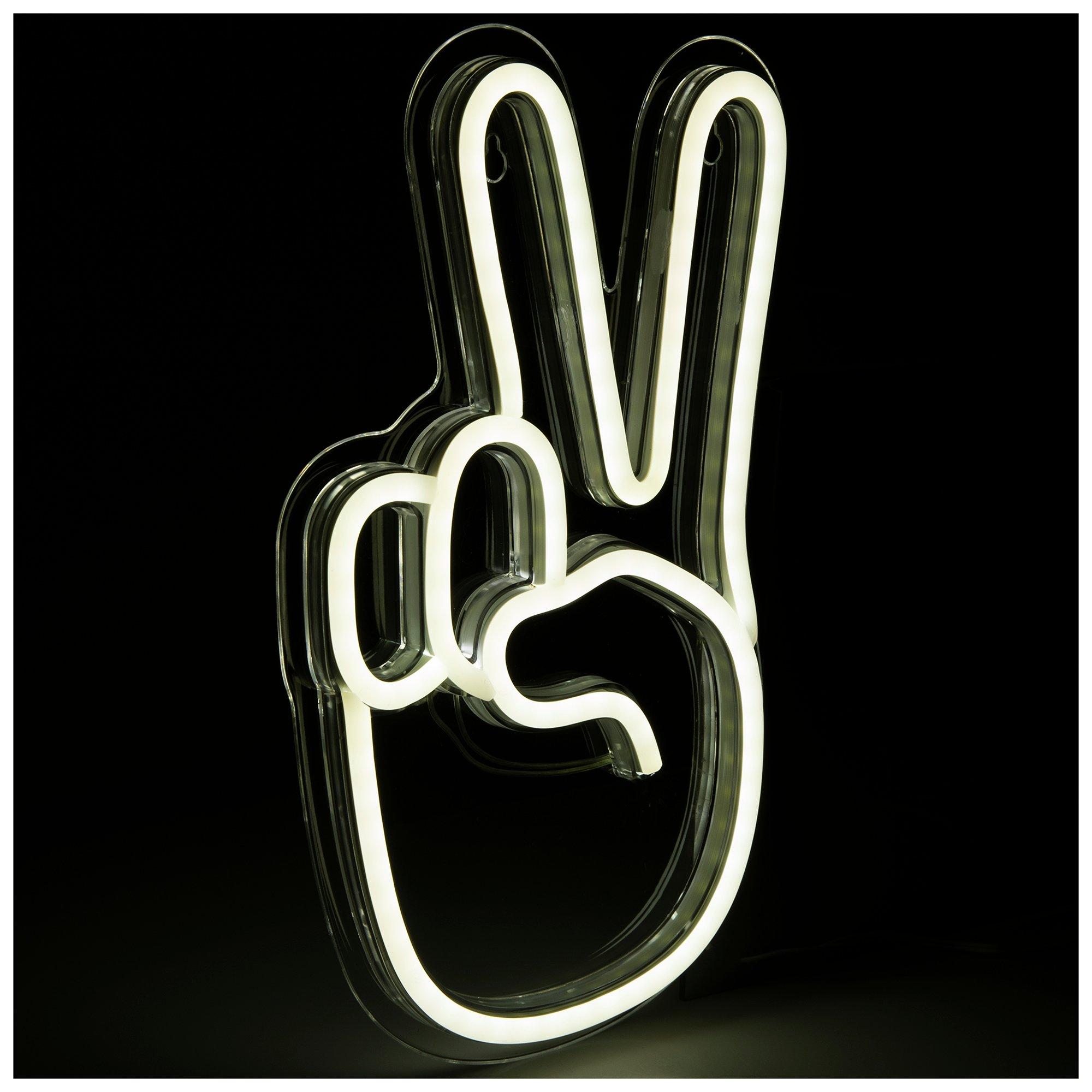 Peace Hand LED Neon Sign Hobby Lobby 2351393