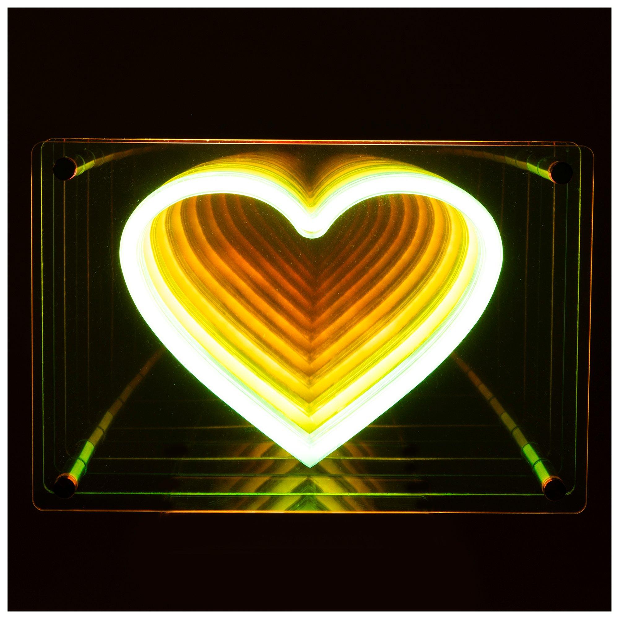 Heart Infinity Mirror LED Neon Sign Hobby Lobby 2351500