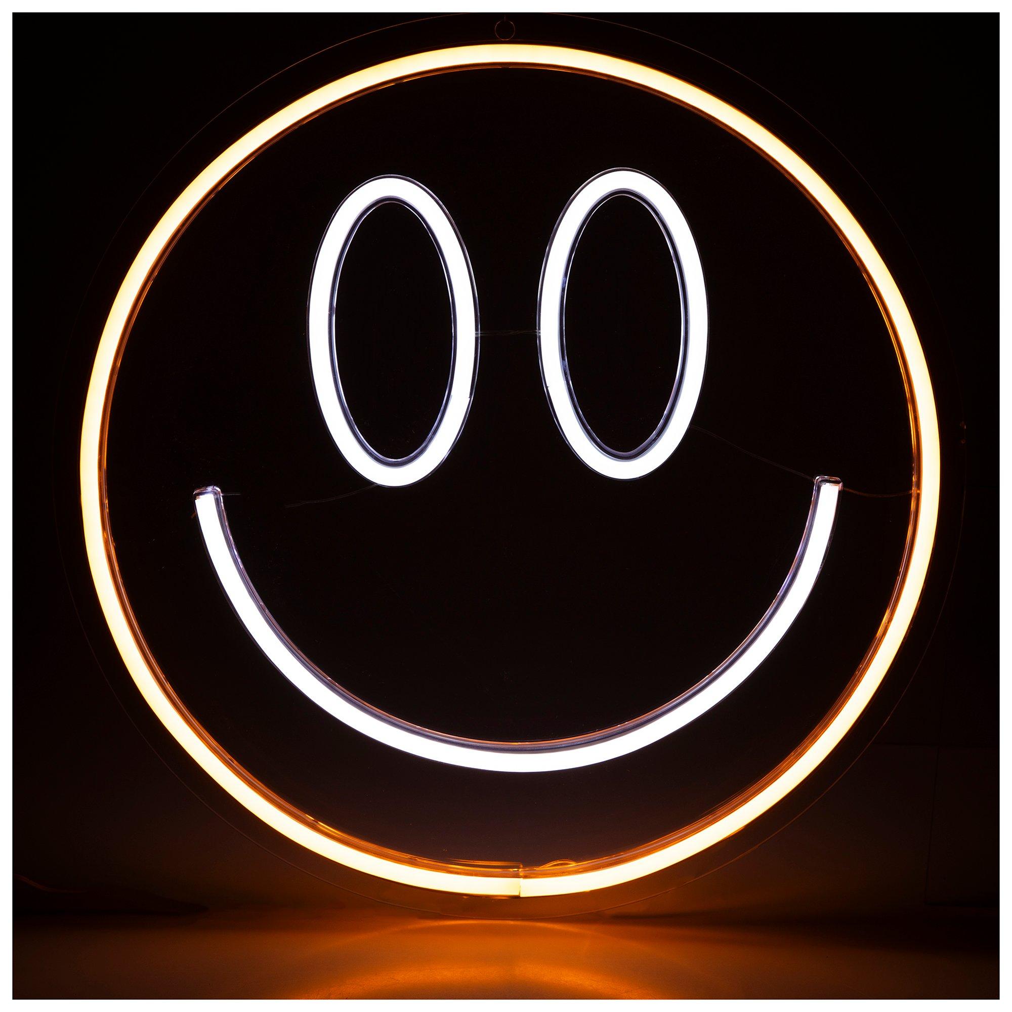 【可愛い】LEDネオンサイン(Smiling faces 笑顔) アメリカン雑貨 Amazon.co.jp: スマイルフェイスネオンサインカスタムLEDのしか