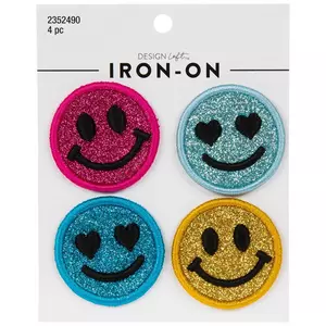 Smiley Face Have a Nice Day Iron-On Fabric Patch